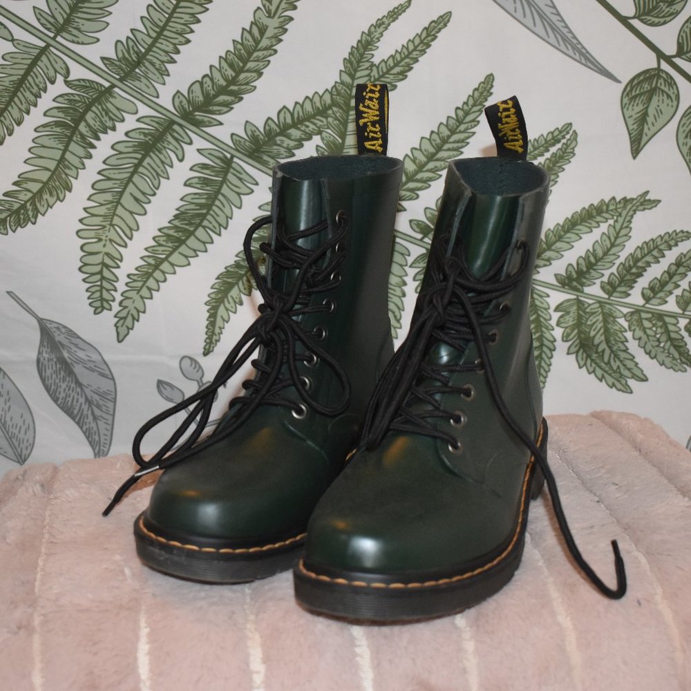 Green Dr Martens